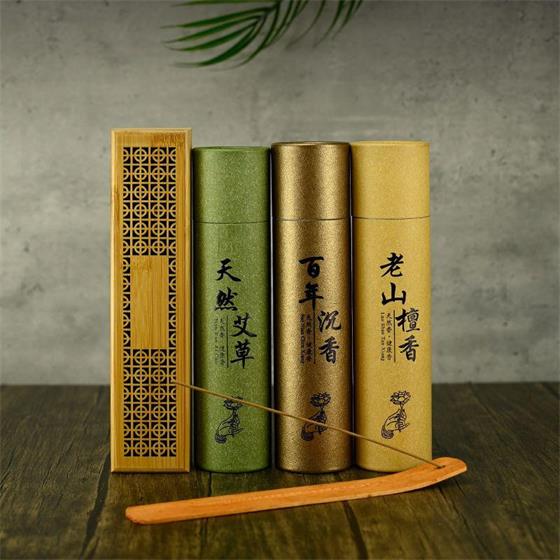 民艾天下手工檀香沉香艾草香家用线香香薰